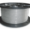 Walsh Marine Cable is available in a clear PVC coated or standard braided stainless steel option.